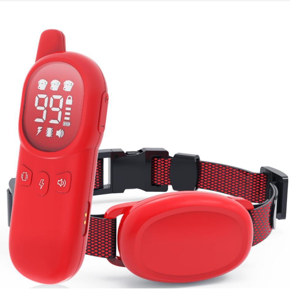 Bark Stopper Wireless Shock Dog Collar Red