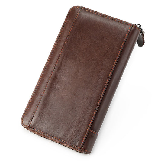 Top Layer Cowhide Men's Wallet Large Capacity Multifunctional