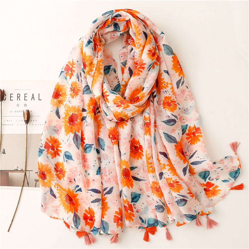 Creative Chinese Style Cotton And Linen Scarf SL2208012 180X88CM