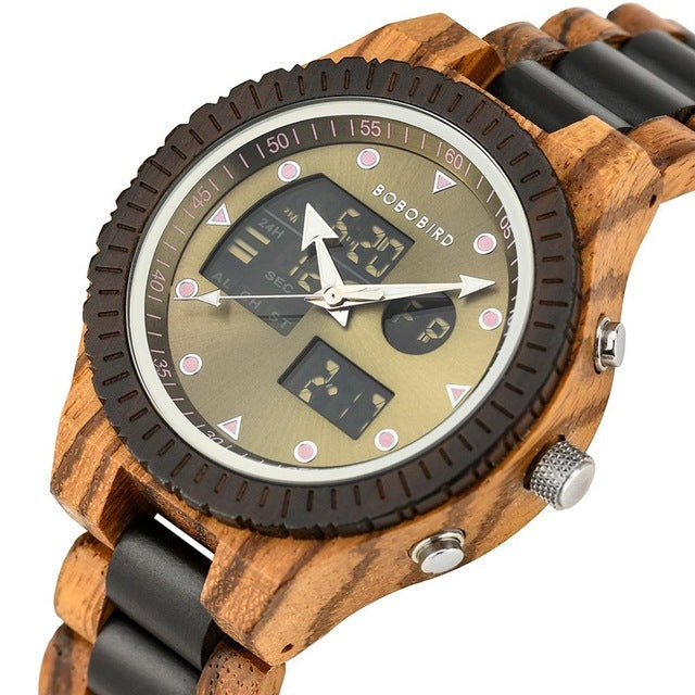 Men's Wooden Watch, Men's Watch, Christmas Gift Watch Brown