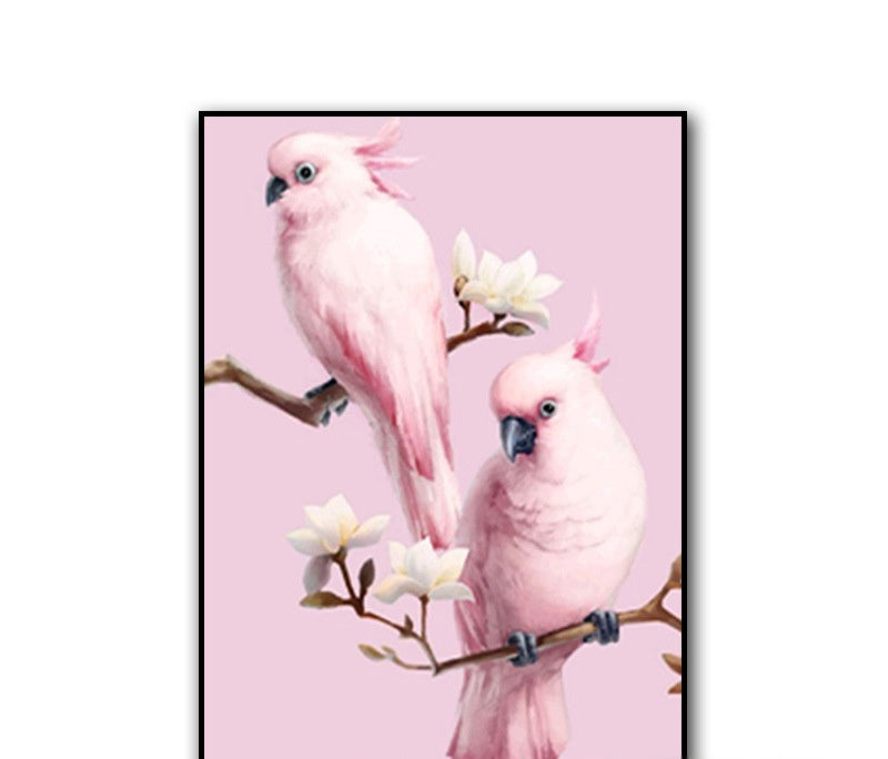 Rubik's Cube Round Diamond Parrot Diamond Painting Living Room Bedroom Brick Hot Decorative Painting A 30x40