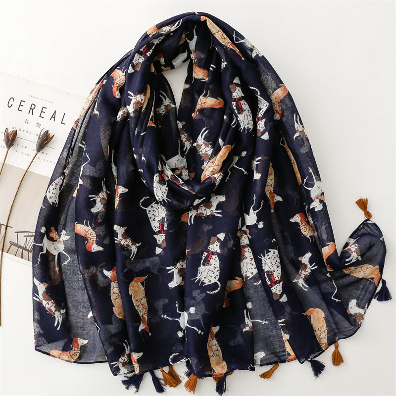 Creative Chinese Style Cotton And Linen Scarf SL2408030 180X88CM