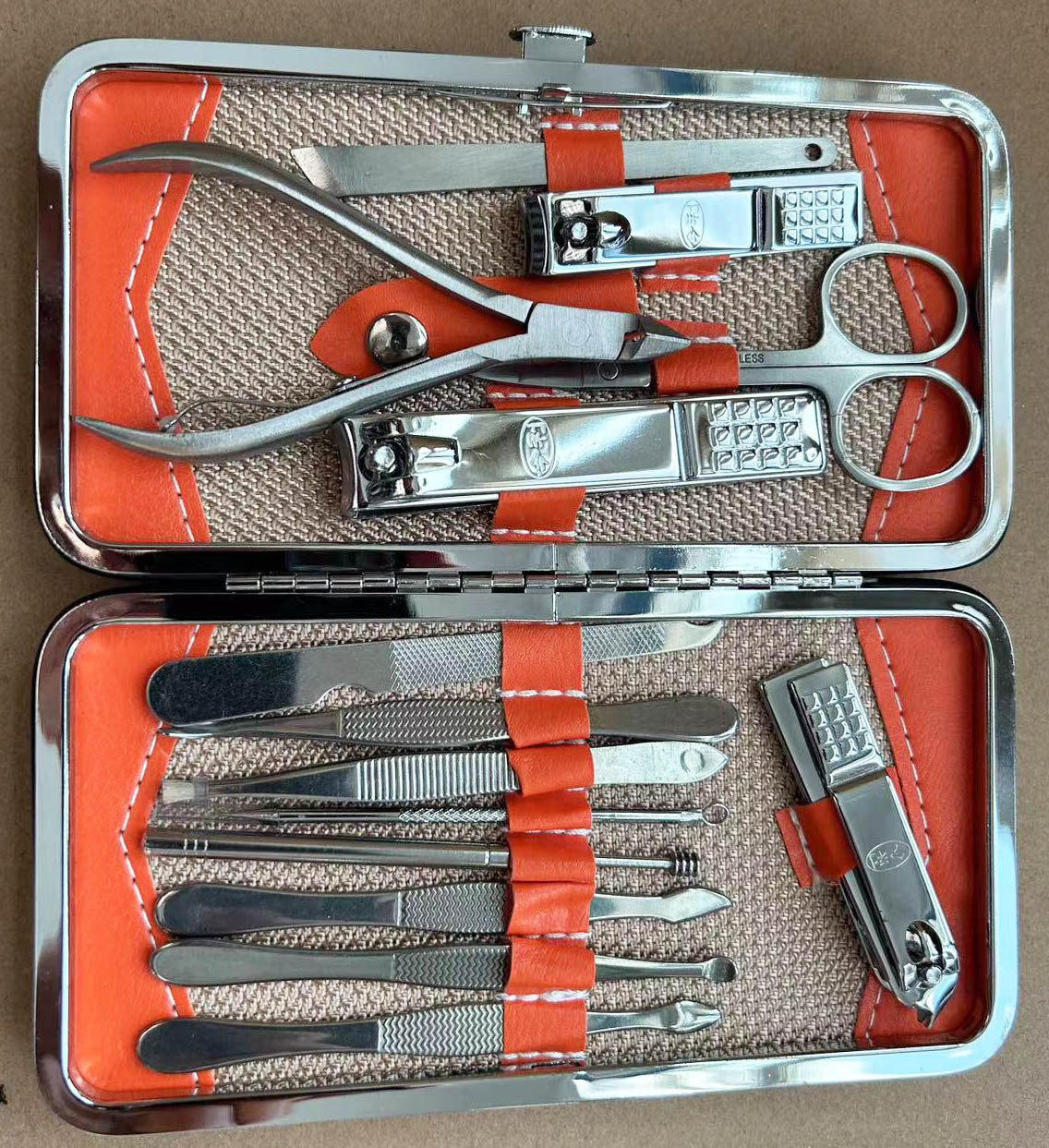 Portable Stainless Steel Nail Clippers Suit Conventional 14 Large Accessories