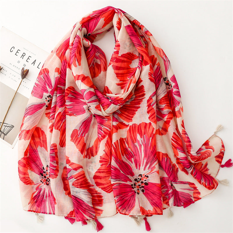 Creative Chinese Style Cotton And Linen Scarf SL2408021 180X88CM