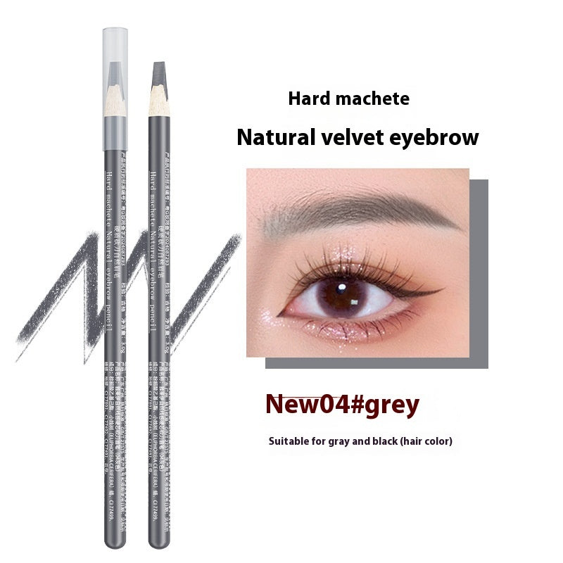 Hard Core Wild Eyebrow Pencil Waterproof And Sweatproof Distinct Look 3g 4 Gray