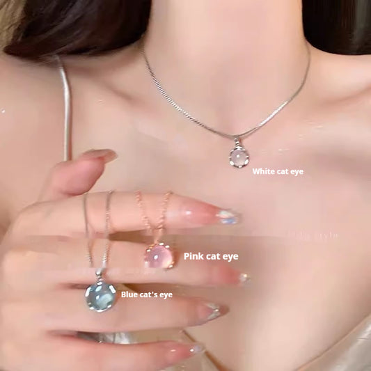 Opal Large Circle Clavicle Chain
