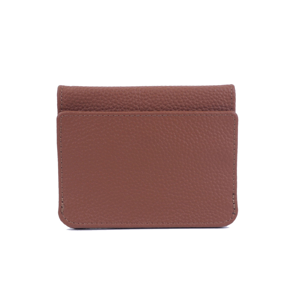 First Layer Cowhide Simple Change Card Holder Brown 11.5x1x9.5cm