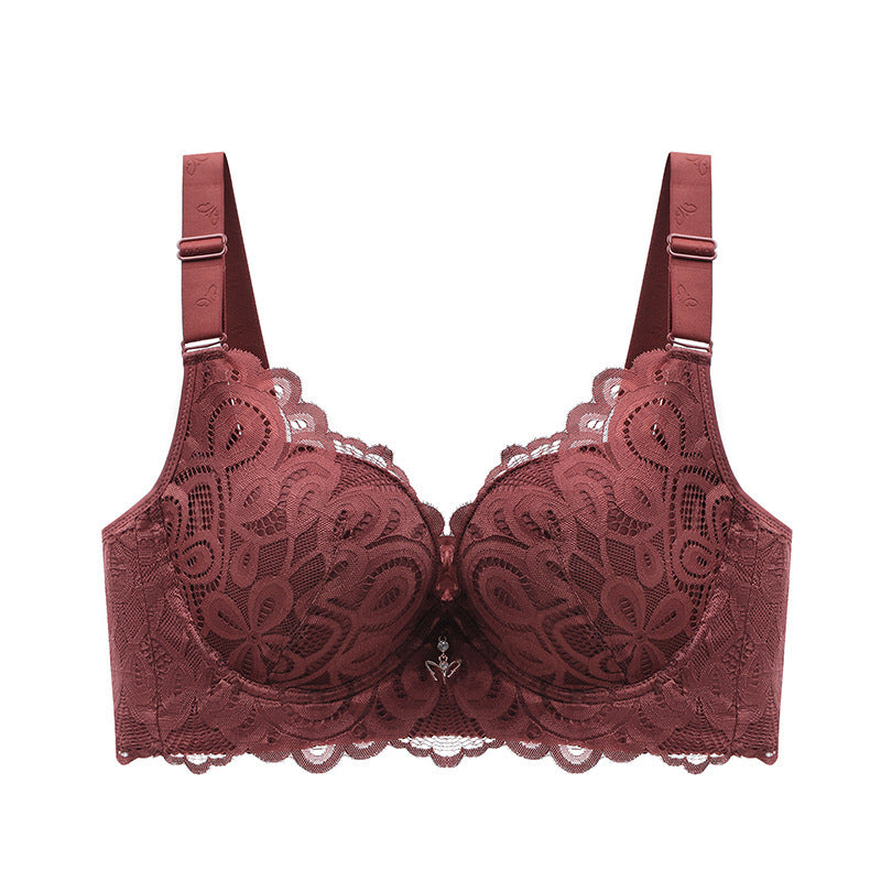 Women's Fashion Comfortable Wireless Push Up Bra Caramel