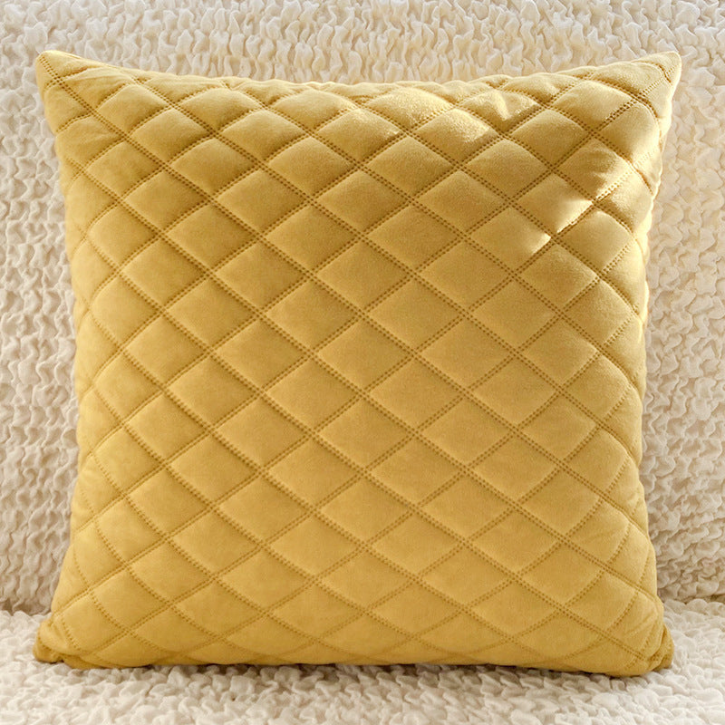 Living Room Home Pillows With Fabric Art Velvet Cushions Gold 45X45cm pillowcase