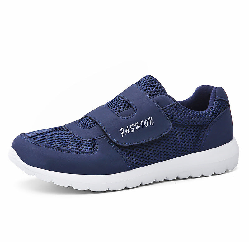 Summer New Trend Fashion Healthy Elderly Shoes Outdoor Soft Sole Casual Shoes Blue