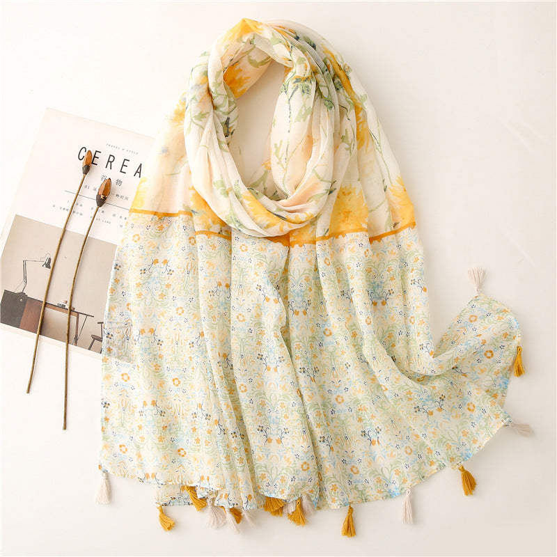 Creative Chinese Style Cotton And Linen Scarf SL2107023 180X88CM