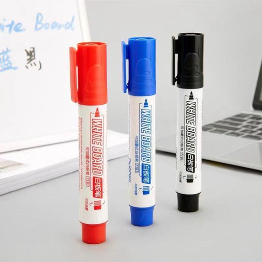 Ink-adding Whiteboard Marker Large Capacity Erasable Office Student Marker