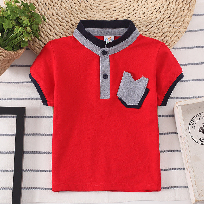 Kids Shirt Children Clothes Baby Wear Boys Tops Red