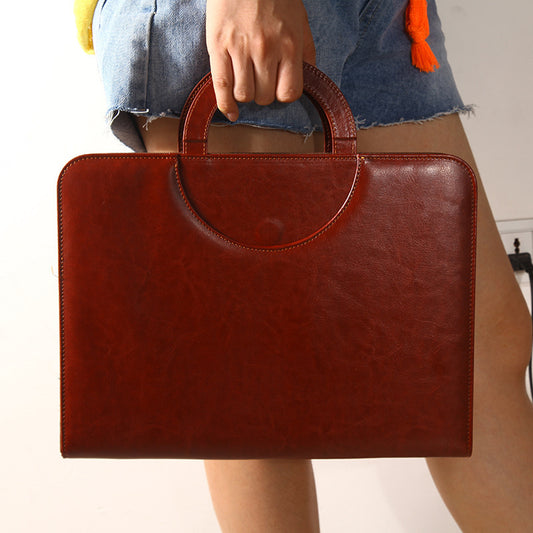 A4 Multifunctional Portable Zipper Bag Folder