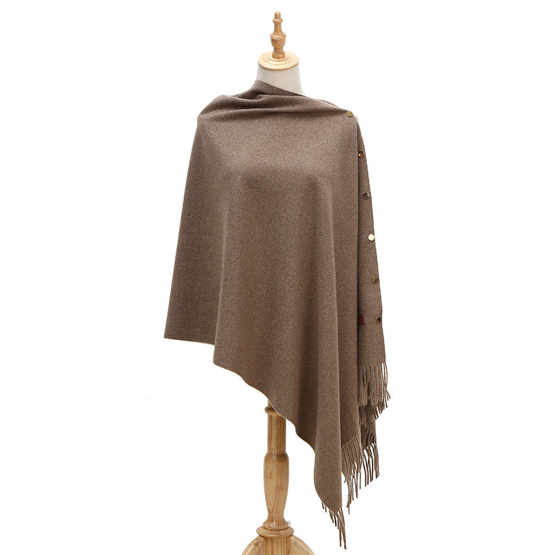 Winter Autumn Women's Cashmere Shawl 5Color 68X200