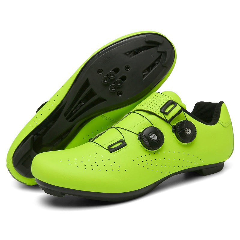 Outdoor Sports Road Bike Shoes With Lock Fluorescent green
