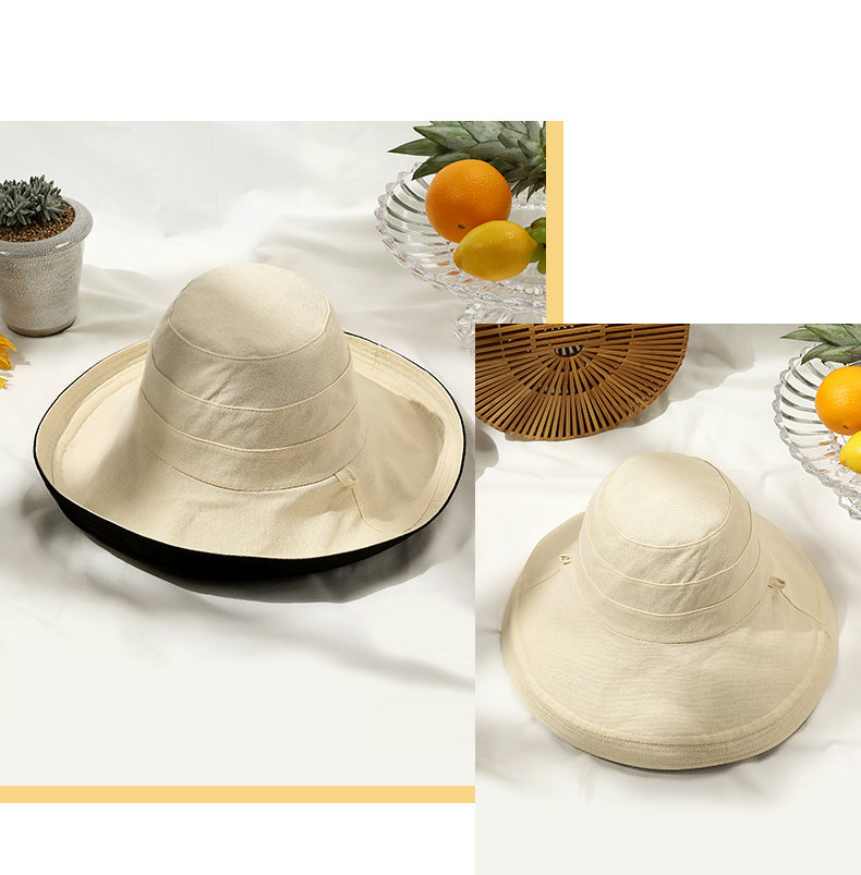 Foldable double-sided sun hat