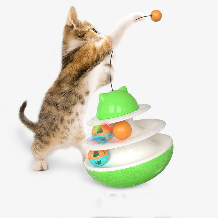 Cat track toy Green