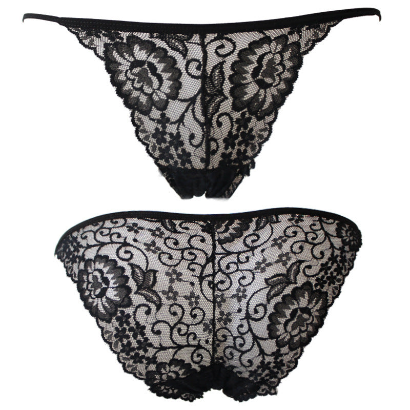 Sexy Underwear Women Lace Women's Underwear Briefs Briefs Black One size