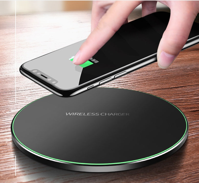 Wireless Charger For I-Phone Fast Wireless Charging Pad For Sam-sung High Speed Black