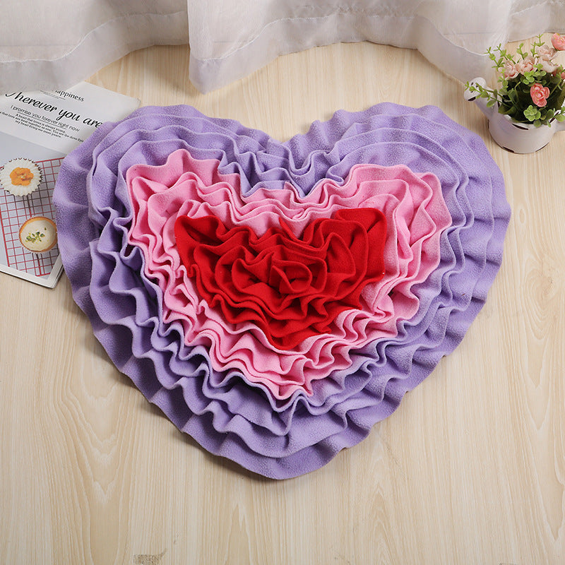 Bite resistant puzzle pet toy Heart B