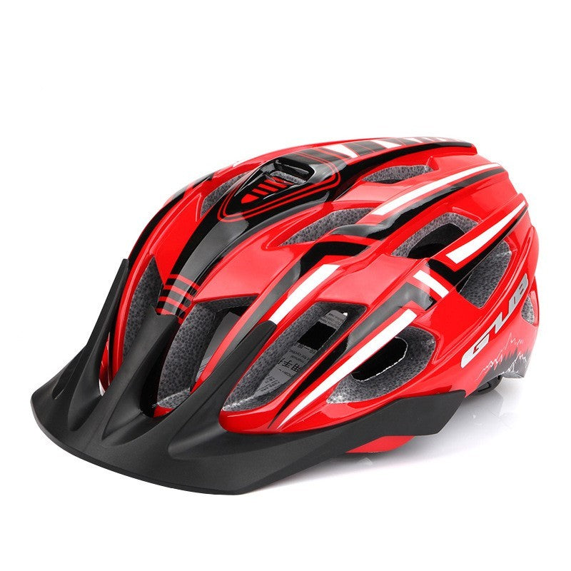 Mountain bike hat cycling equipment Red