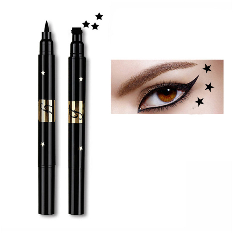 Double-headed seal eyeliner Black Pentagram