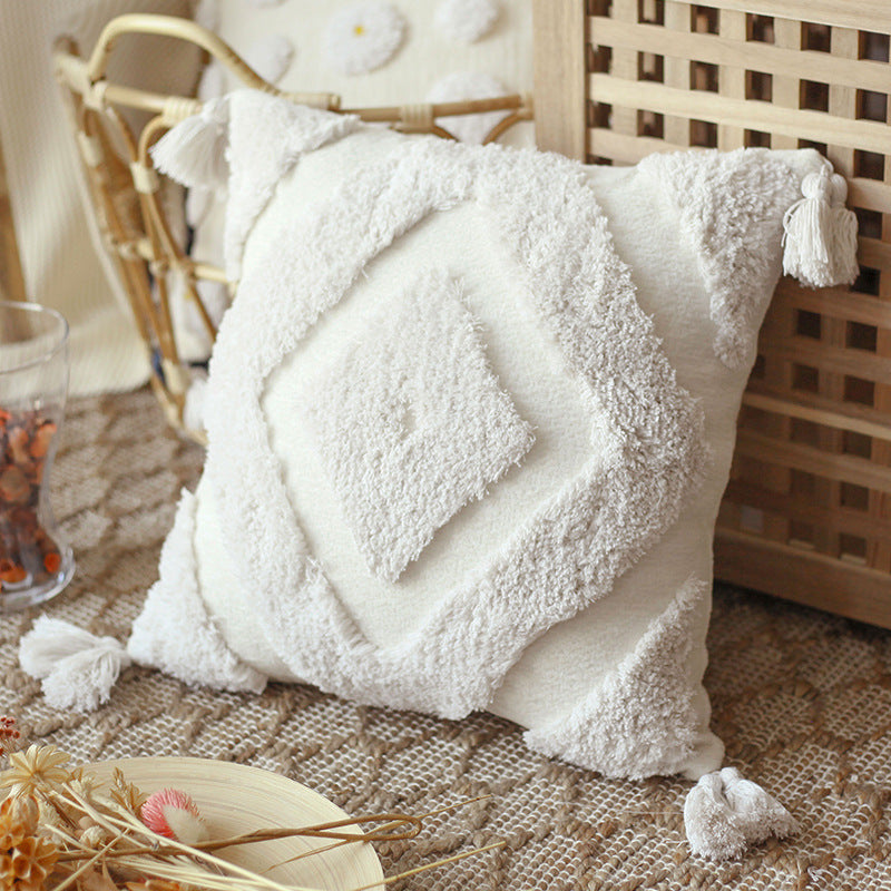 Nordic Pillow Ins Style Moroccan Bohemian Pillow Ivory