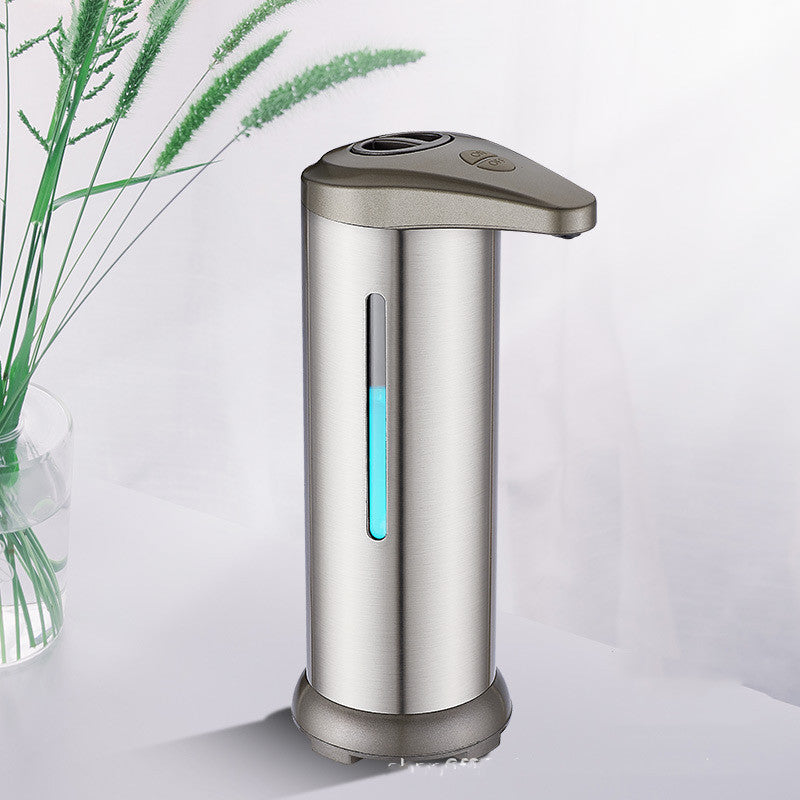 Stainless Steel Intelligent Automatic Sensor Soap Dispenser Silver brushed