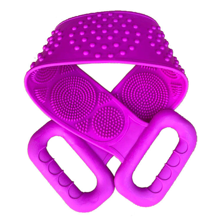 Silicone bath towel Purple70cm