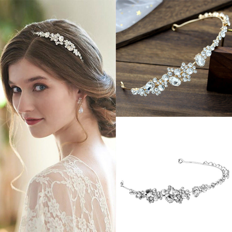 Rhinestone Headband Crown Accessories