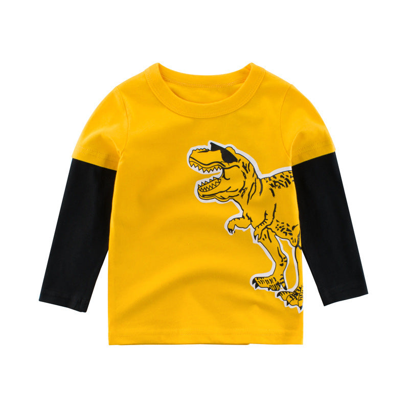 Two fake children's long sleeve t-shirts Yellow