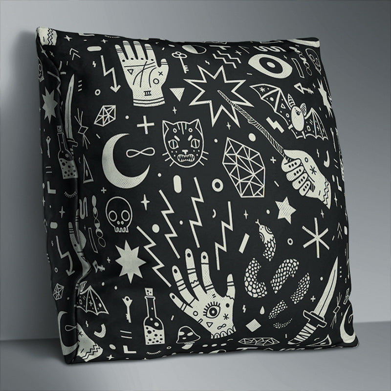 Simple Pattern Throw Pillowcase Polyester Pillow Case 12color 45cm Without Pillow