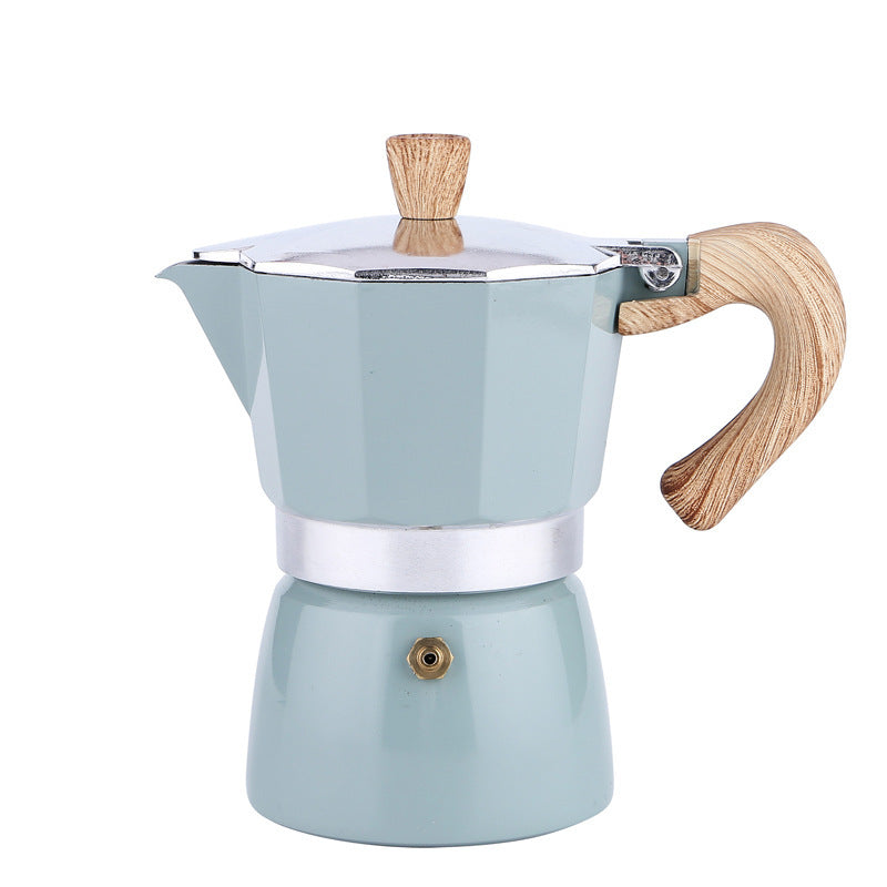 Aluminum Mocha Pot Coffee Maker 150ml Blue