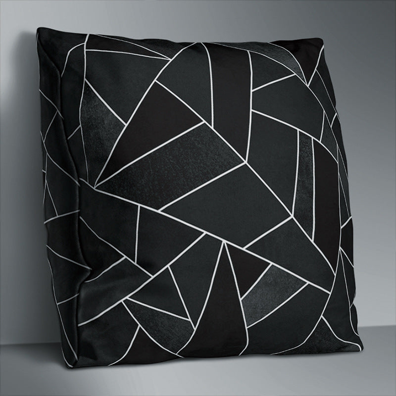 Simple Pattern Throw Pillowcase Polyester Pillow Case 8color 45cm Without Pillow
