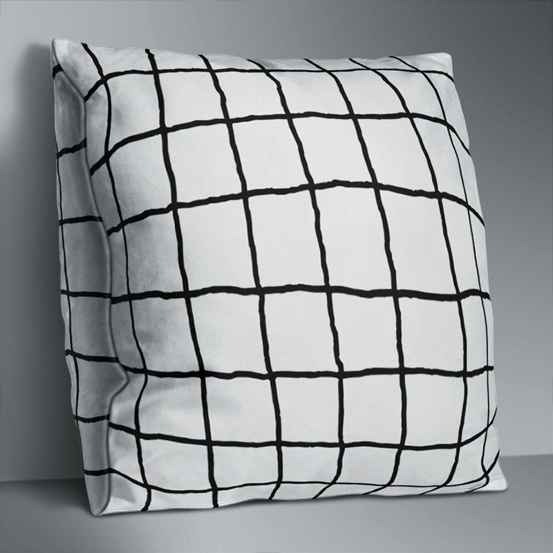 Simple Pattern Throw Pillowcase Polyester Pillow Case 1color 45cm Without Pillow