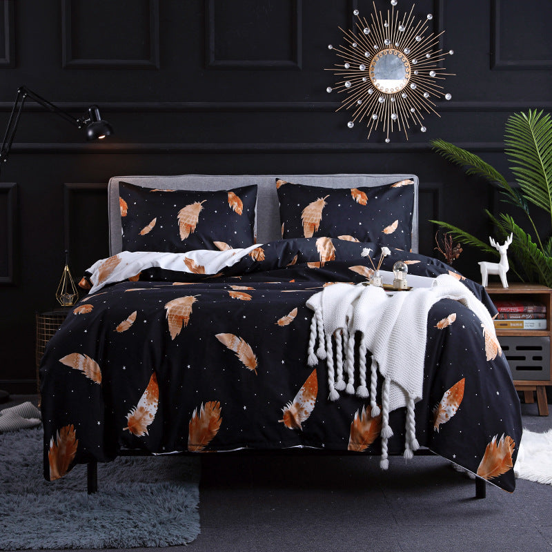 Reactive printing bedding set Feather 240x220cm