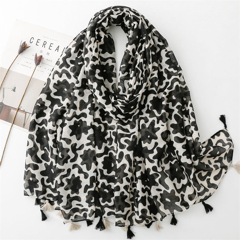 Creative Chinese Style Cotton And Linen Scarf SL2402004 180X88CM