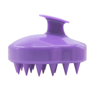 Silicone Brush To Clean The Scalp And Massage The Blood Meridians Purple