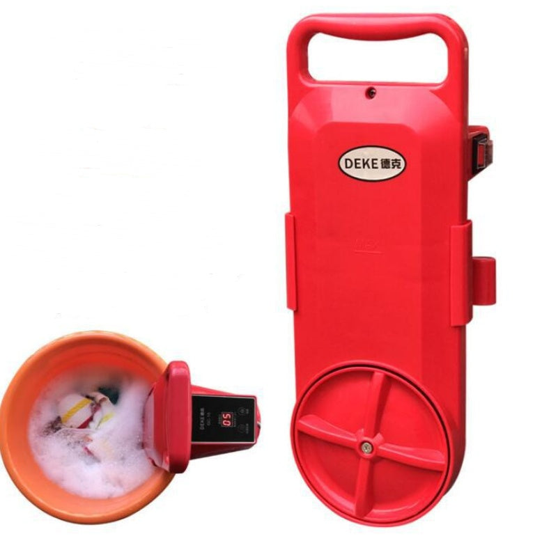 Vibrating small mini portable bucket portable washing machine lazy dormitory renting artifact portable scrubber Red