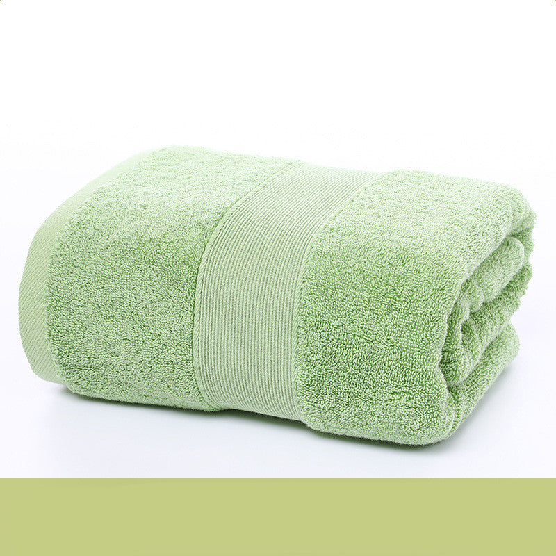 Color cotton bath towel Green
