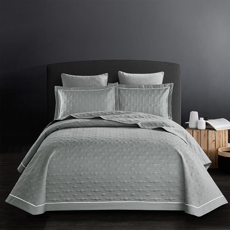 Twill cotton bed sheet Grey 245x250
