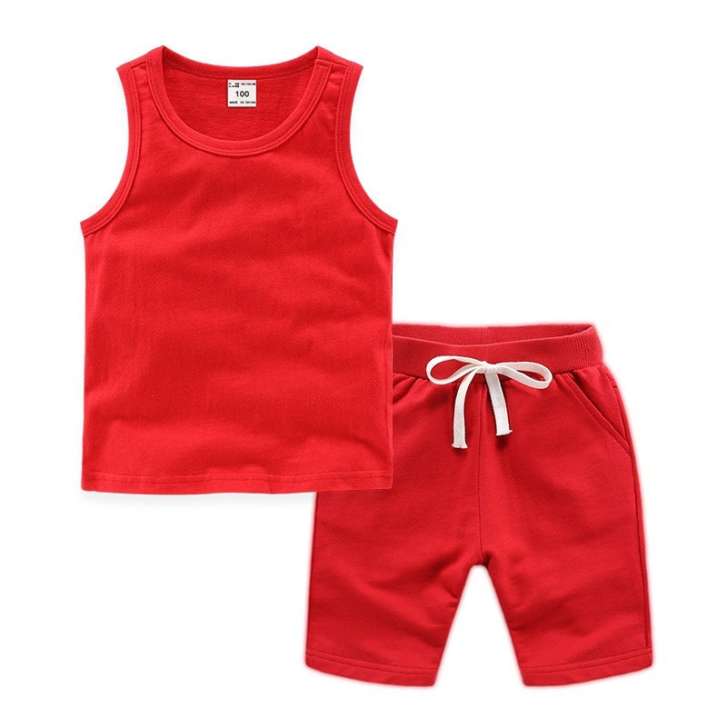 Children's Clothing Suit Customization Red