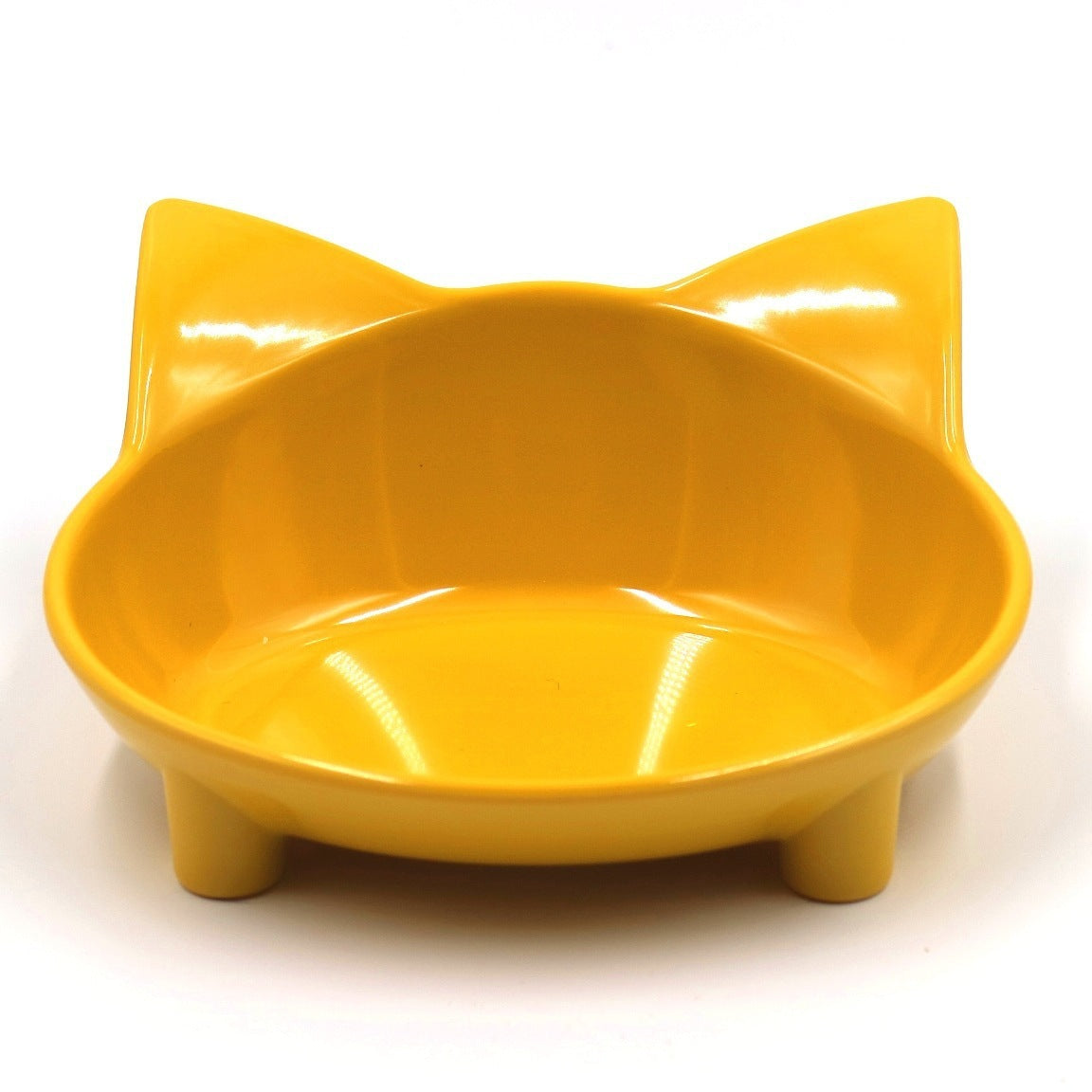 Pet supplies pet bowl melamine slipColored Cat Bowl Yellow