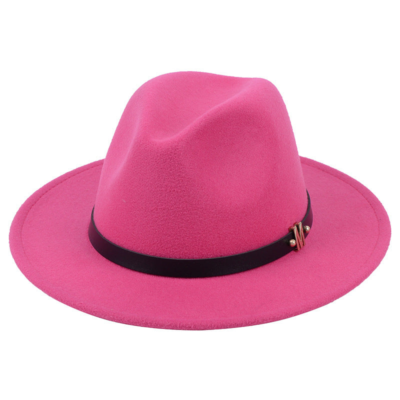 British black jazz hat Rose Red