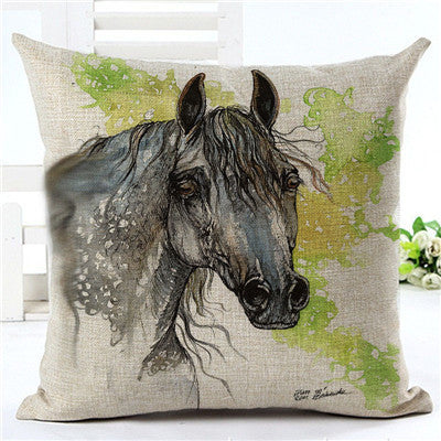 Horse pattern pillow pillowcase 5 style 45×45cm