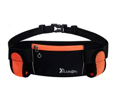New outdoor sports running pockets multi-function kettle mobile phone pockets personal marathon belt pockets Orange 32X12CM