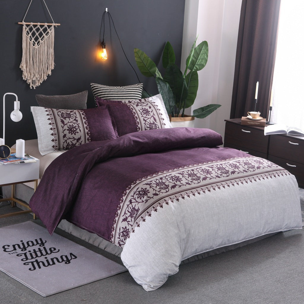 Simple plain bedding Purple