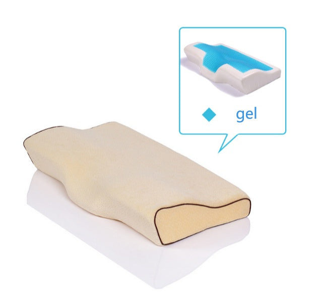 Gel pillow silicone memory pillow Milky white