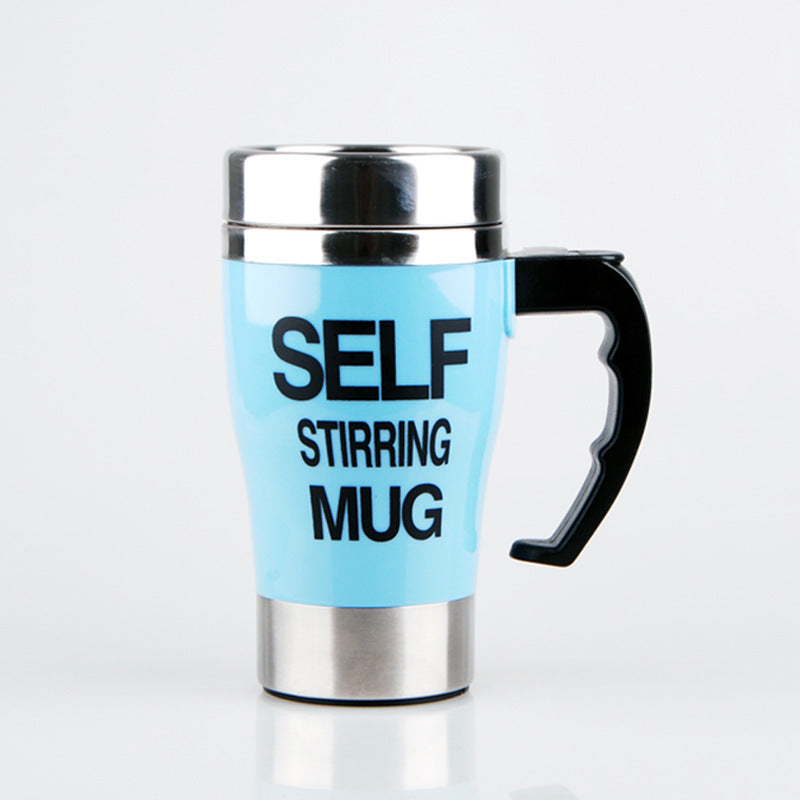 Automatic stirring coffee cup Blue